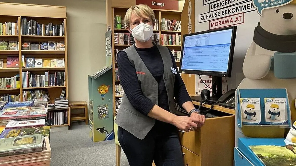Filialleiterin Rosemarie Jörger ist mit dem ersten Tag nach dem vierten Lockdown zufrieden
