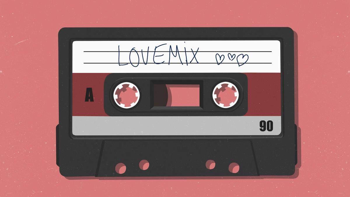 Die schönes Liebeslieder als Playlist | Retro love mix cassette tape PUBLICATIONxINxGERxSUIxAUTxONLY Copyright: MaltexMueller fStopImages1845001  