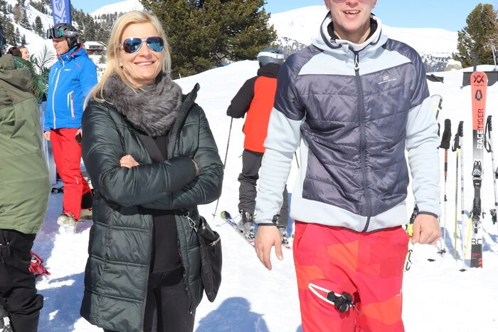 Die Hauptorganisatoren von Links: Elke Basler (Turracher Höhe Marketing) und Paul Ruhnau (Snow Volleyball).