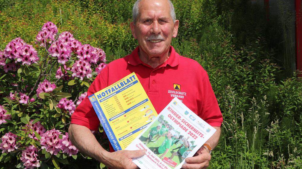 Helmuth Stocker war bei der Feuerwehr, der Wasserrettung, dem Roten Kreuz und dem Zivilschutzverband ehrenamtlich tätig