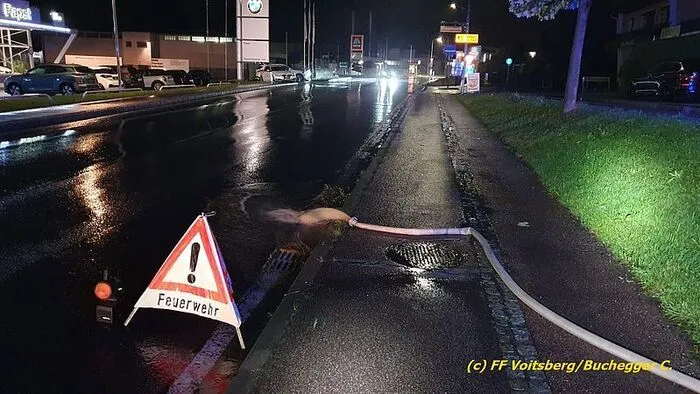 Die Feuerwehren im Bezirk Voitsberg mussten nach dem Unwetter Montagabend zu mehr als 20 Einsätzen ausrücken.
