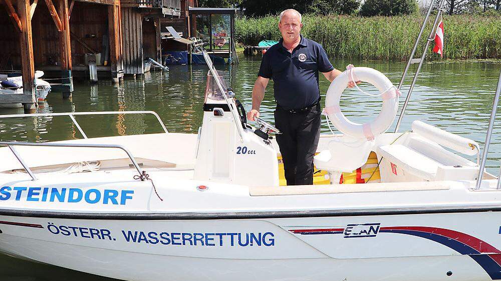 Kattnig ist bei der Wasserrettung Steindorf auch für die Ausbildung des Nachwuchses zuständig