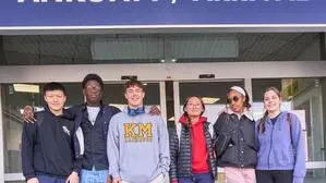 Von links: Warren Ding, Lotanna Chukwuelue, Maksymilian Skatrud, Brielle McKinley, Lola Gray, Evelyn Stransky