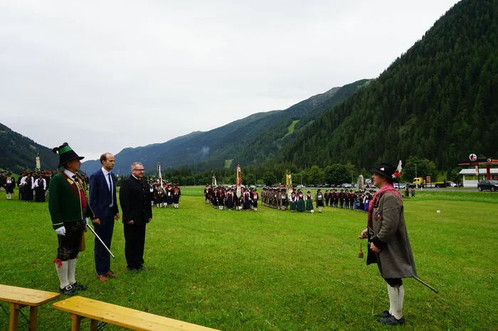 Ingo Hafele und Johannes Tratter beim Landesüblichen Empfang.