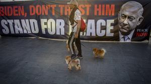 Peace activist protest in Tel Aviv