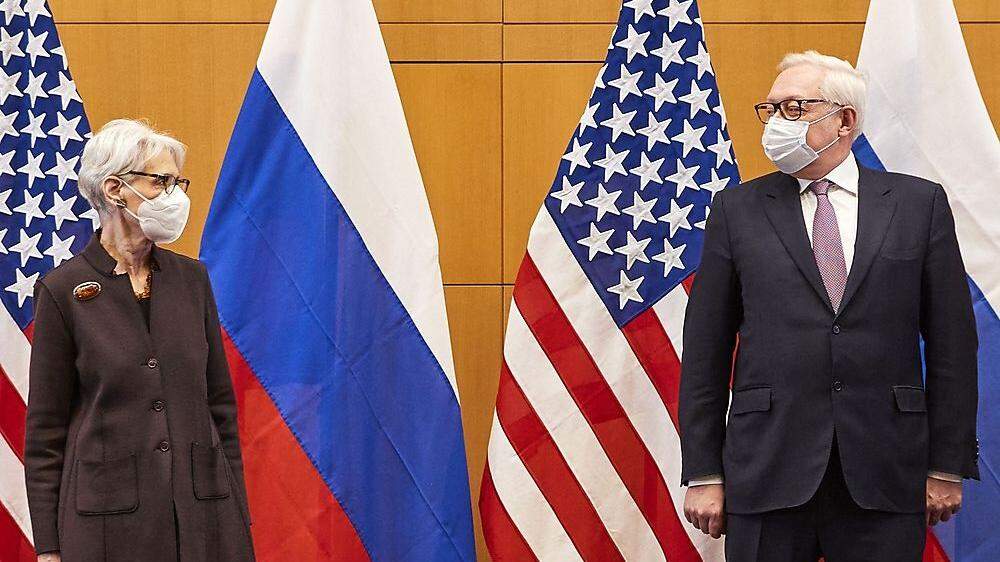 US-Vizeaußenministerin Wendy Sherman und Russlands Vize-Außenminister Sergej Rjabkow