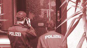 Der Tatort in Hanau: Mit mehreren Schüssen durch eine Glastüre wurde das Opfer am 7. September 2013 getötet 