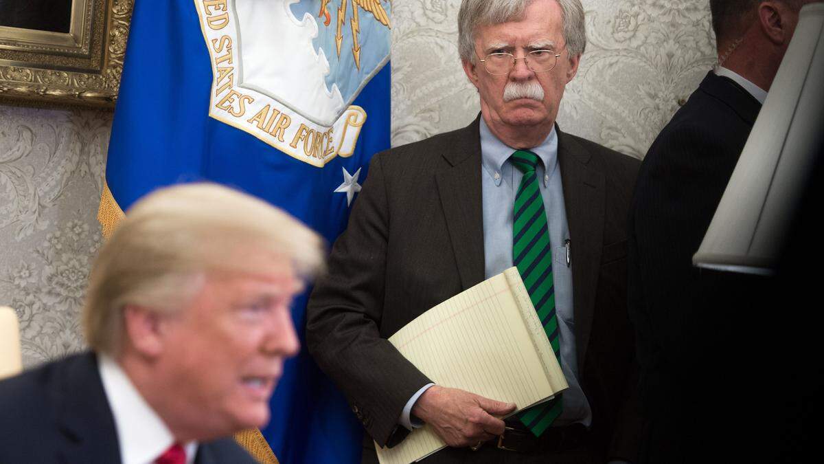 Donald Trump ist mit dem Buch von John Bolton nicht einverstanden