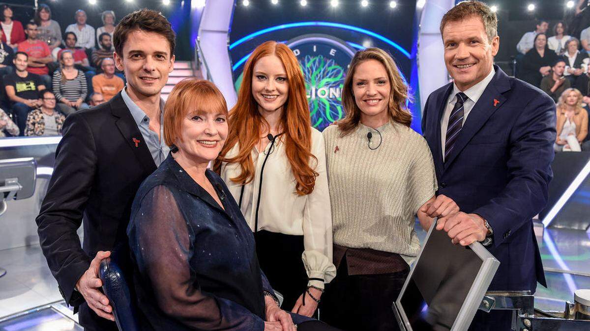 Peter Schneeberger, Chris Lohner, Barbara Meier, Patricia Aulitzky mit Armin Assinger.