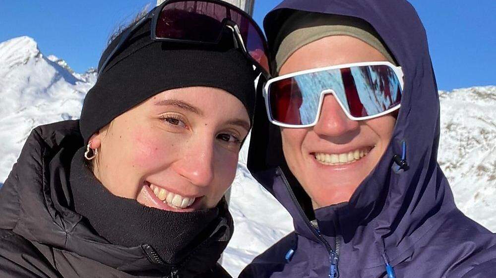 Lieben Skitouren: Daniela Ulbing und Freund Felix Oschmautz