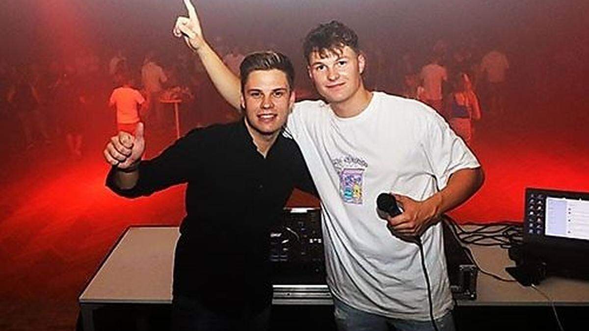 Simon Niederbichler (links) hat Ausweitung des Clubbings ins Auge gefasst. Rechts: DJ Smurfy alias Fabian Maier 