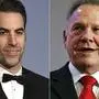 Roy Moore (r.) verklagt den Komiker Sacha Baron Cohen