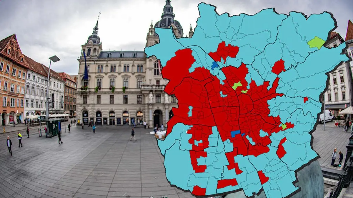 Hauptplatz, Rathaus, Politik, Stadtregierung, Gemeinde, Wahl, Graz am 22.09.2021