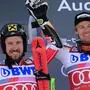Der Sieg in Beaver Creek wurde einige Male zwischen Marcel Hirscher (links) und Stefan Luitz hin- und hergeschoben
