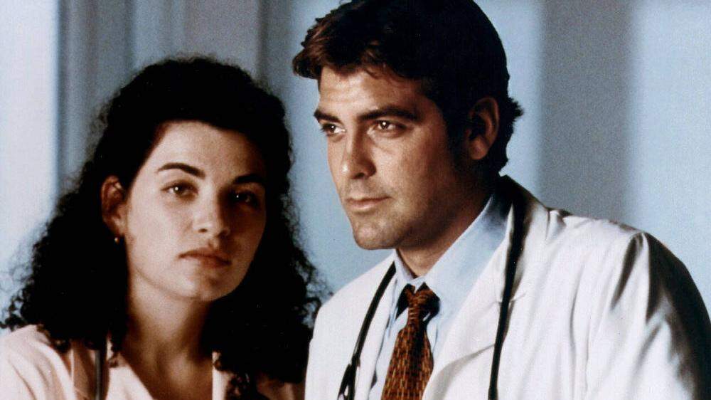 Julianna Margulies und George Clooney in der Erfolgsserie &quot;Emergency Room&quot;.