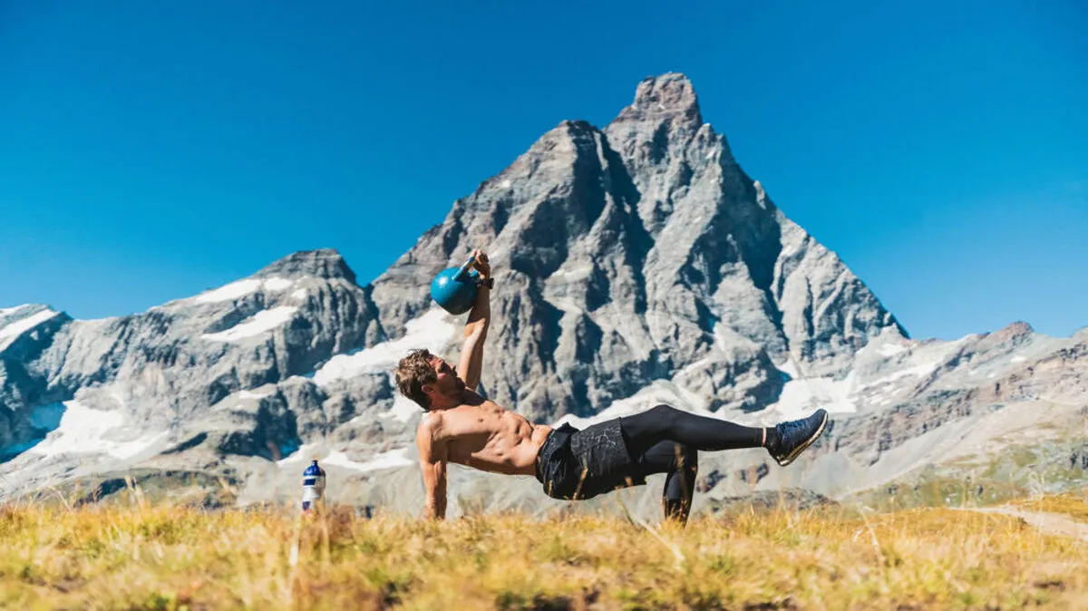 Benjamin Karl vor dem Matterhorn 