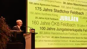Bürgermeister Josef Ober nutzte den Neujahrsempfang, um die größten Projekte und Errungenschaften aus dem Vorjahr zu präsentieren