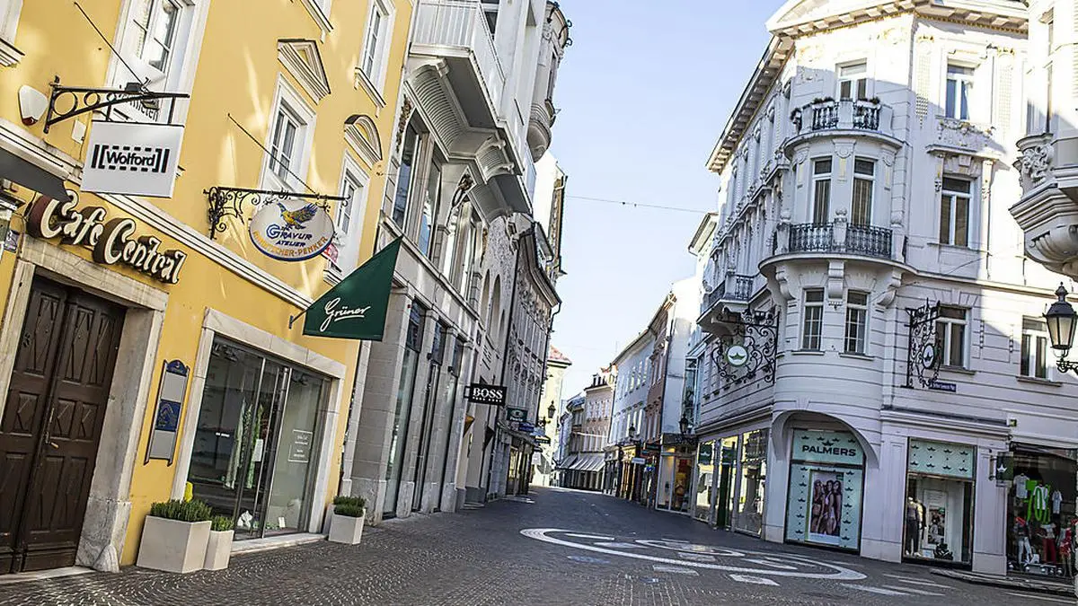 Corona Virus - Menschenleeres Klagenfurt März 2020