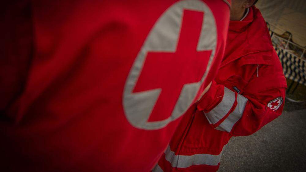Das Rote Kreuz versorgte die Verletzten