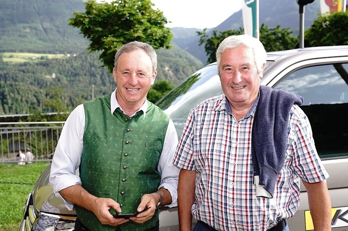 Die Altbürgermeister Ferdinand Hueter und Dieter Goritschnig