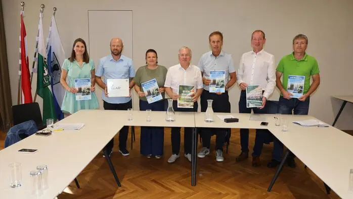 Vertreter der Gemeinden Feldbach, Kirchberg an der Raab, Paldau und Eichkögl  rufen zu mehr Regenwassernutzung auf