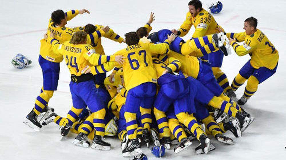 Das siegreiche schwedische Team