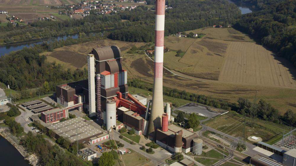 Das stillgelegte Kohlekraftwerk des Verbunds in Mellach