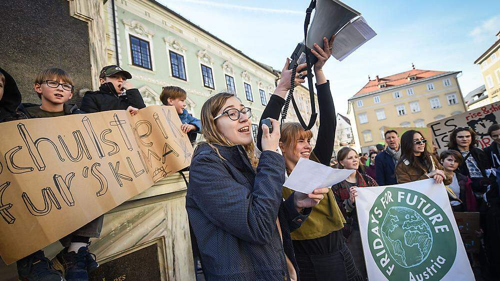 Tausend Schüler streikten für das Klima.