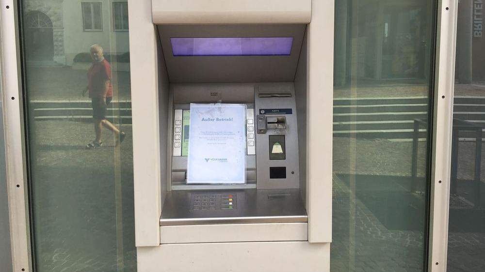 Die Bankomaten in der Innenstadt müssen nachrüsten