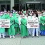 Flashmob des Krankenhauspersonals in Oberösterreich