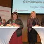 Standen Rede und Antwort: Hannes Schwarz, Renate Skledar, Verena Nussbaum, Christopher Drexler (von links)