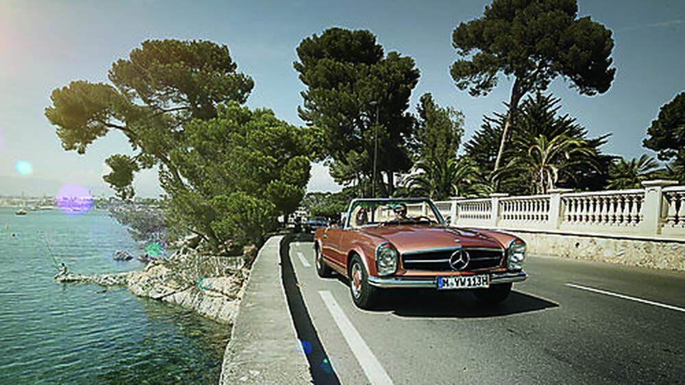 Insgesamt zehn Mercedes SL kann man in Frankreich und Italien mieten