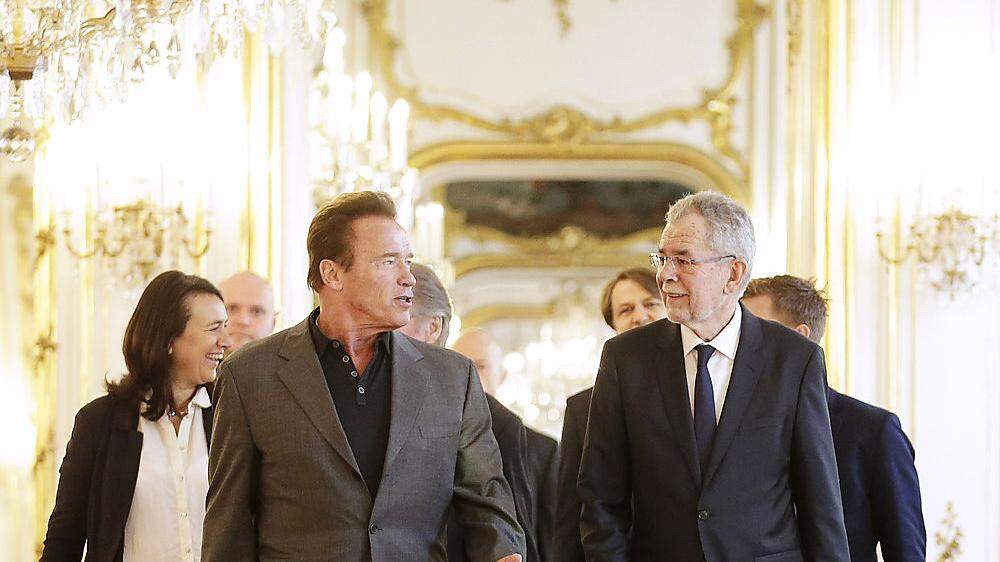 Schwarzenegger beim Treffen mit Van der Bellen