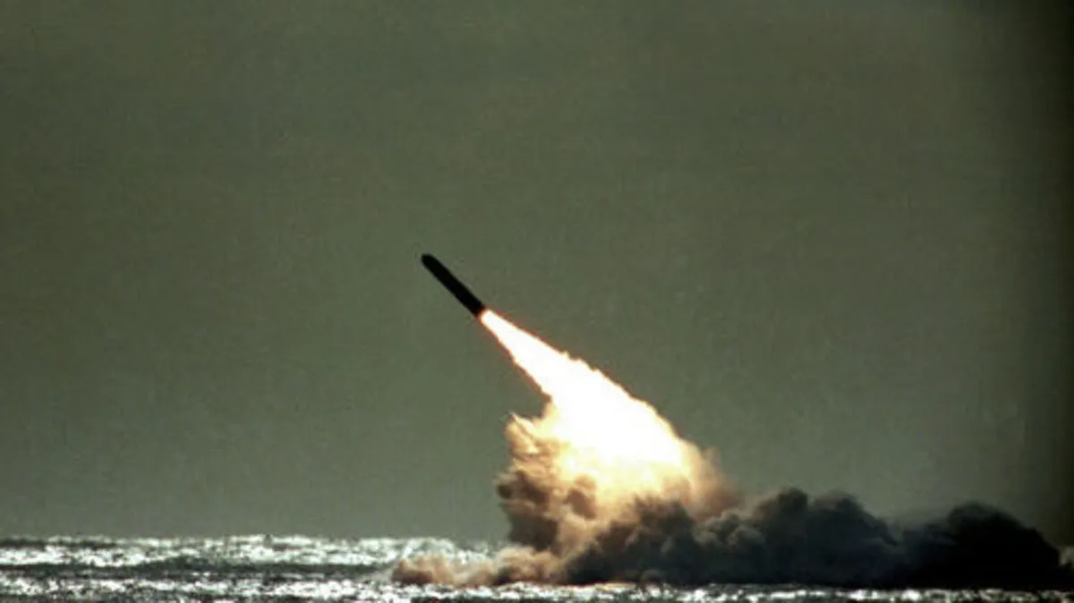 Trident II-Rakete beim Start 