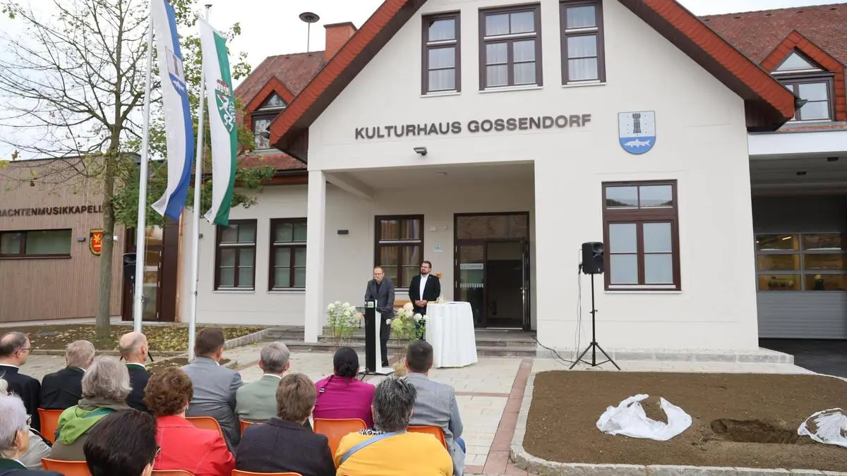 Kürzlich wurde das neue Kulturhaus in Gossendorf feierlich eröffnet