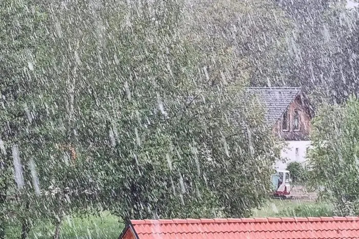 Schneefall in Stainz