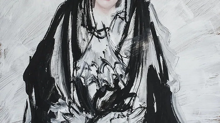 Maria Magdalena mit androgynen Gesichtszügen und Septum