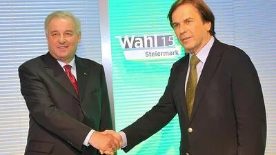 ÖVP-Chef Schützenhöfer, SPÖ-Chef Franz Voves