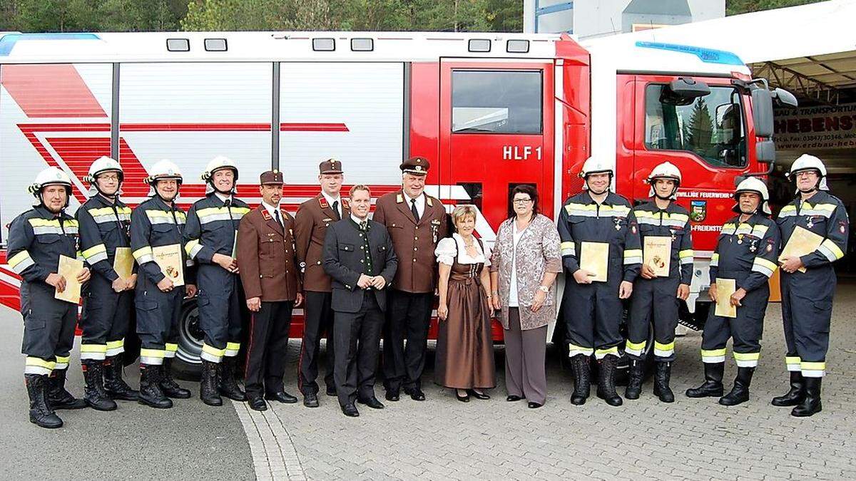 Die Inbetriebnahme des neuen Fahrzeuges der Freiwilligen Feuerwehr St. Peter-Freienstein war ein Fest.