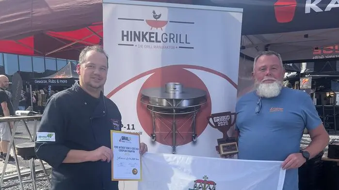 Joachim Krainer-Hiebaum und Karl Krainer gewannen in der Kategorie „Schwein“ in Köln bei einem europäischen Grillwettbewerb