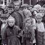 Augsut 1942: Von den Nazis gestohlene slowenische Kinder bei ihrer Ankunft im Übergangslager Frohnleiten  