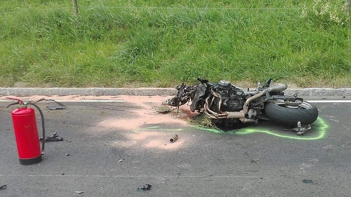 Der 44-jährige Motorradlenker wurde schwer verletzt