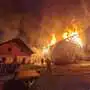 Auf einem Bauernhof im Bezirk Lilienfeld, Niederösterreich, ist am Dienstag Großbrand ausgebrochen