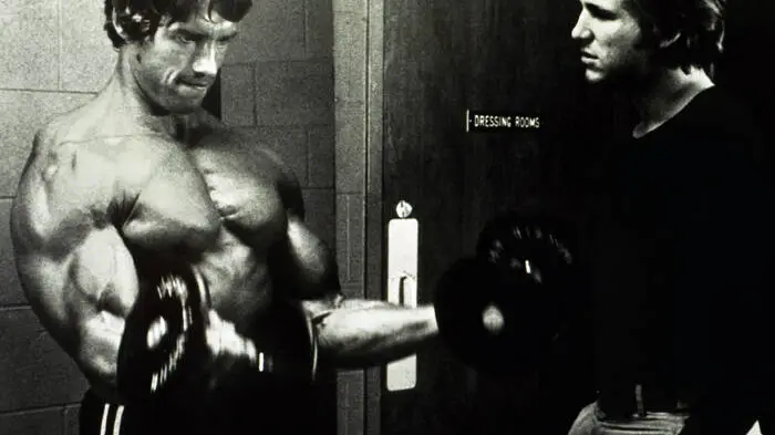 1977 hatte sich Schwarzenegger als Bodybuilder einen Namen gemacht