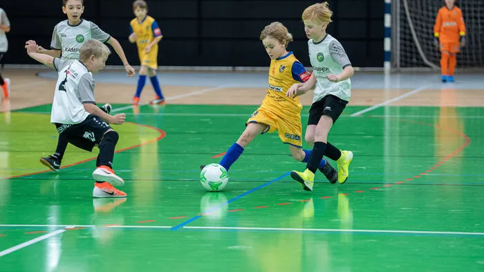 Volle Konzentration: Um 8 Uhr am Samstag starteten die U10-Teams beim Kids Cup