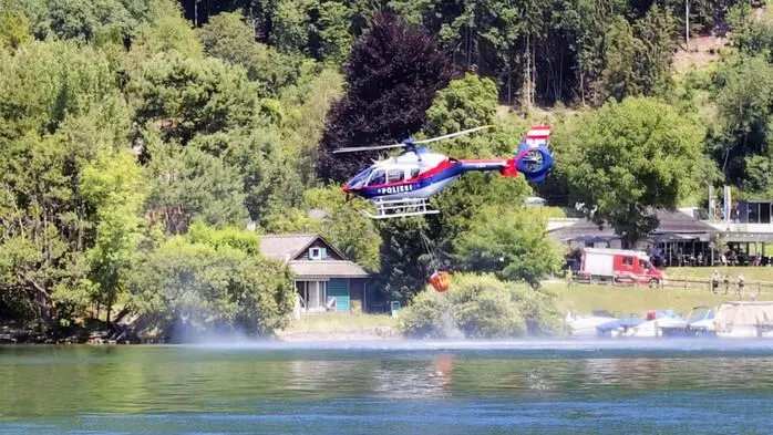 Der Waldbrand in Pesenthein am Millstätter See flammte wieder auf