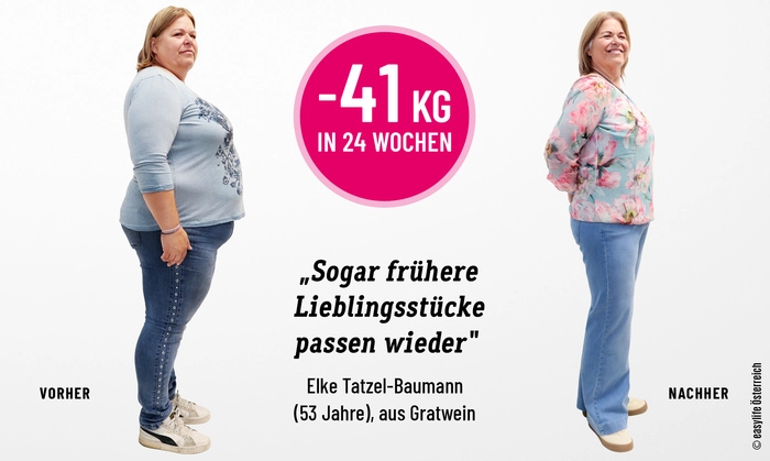 Mit regelmäßigen Mahlzeiten fand <strong>Elke Tatzel-Baumann </strong>zurück zu einem Stoffwechsel, der wieder Fett abbaut statt speichert