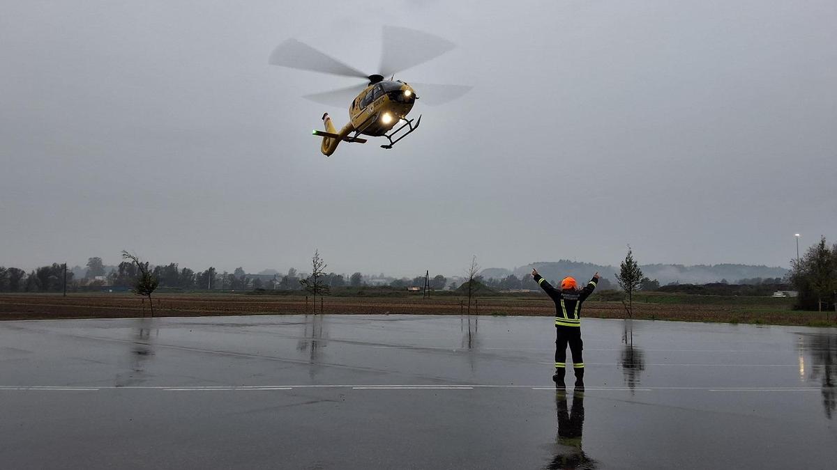 Der Deutschlandsberger wurde mit schweren Verletzungen in das UKH Graz transportiert