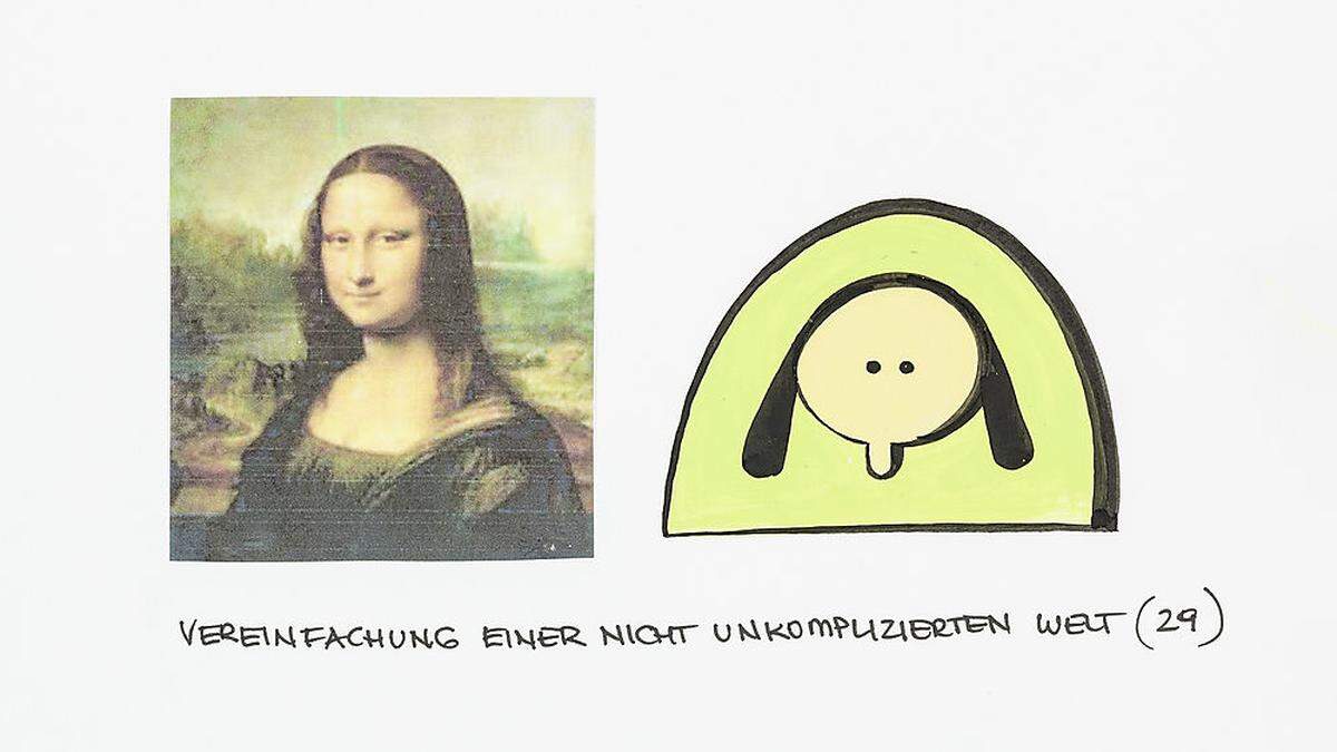 Die Mona Lisa in der (etwas vereinfachten) Version von Rudi Klein