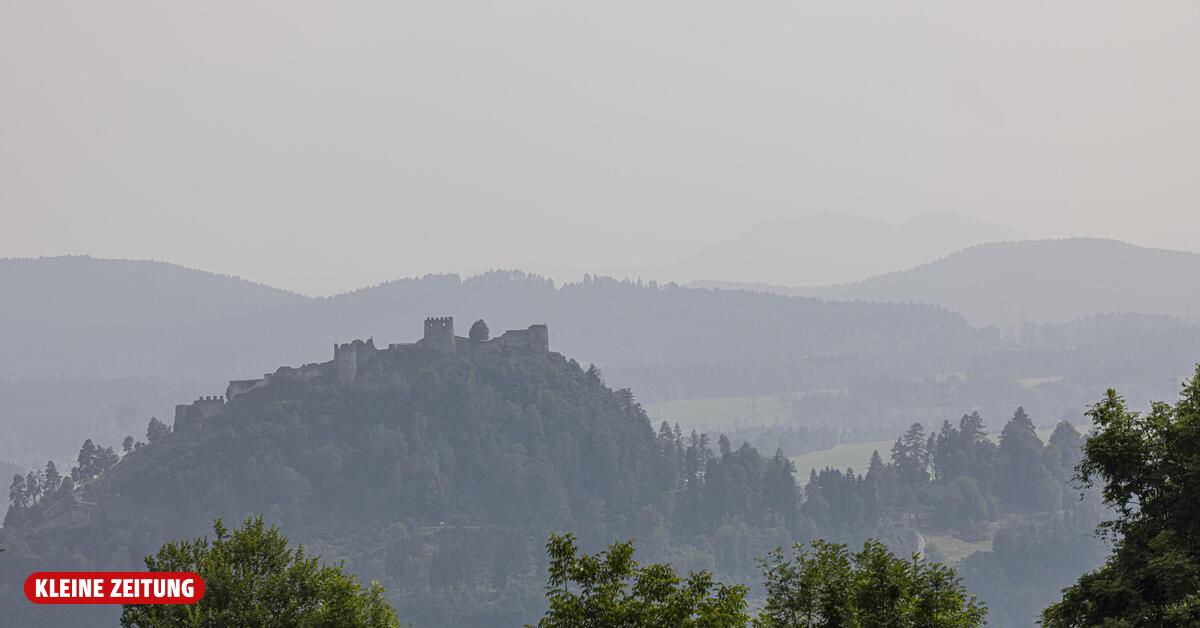 Smoke from Canada clouds the sky over Austria